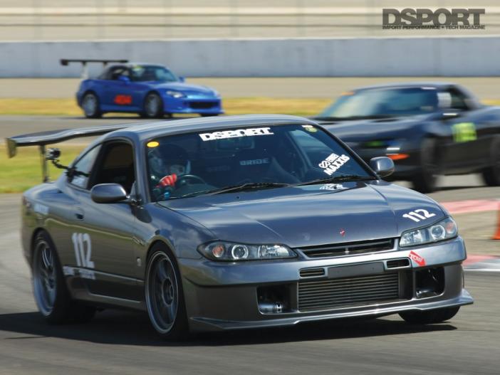 Nissan Silvia leading laps in time attack