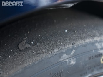 Closeup of Radial Tire