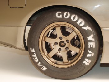 Wheel and Tire on the VeilSide GT-R