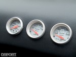 Gauges in the RB26 swapped Nissan S13