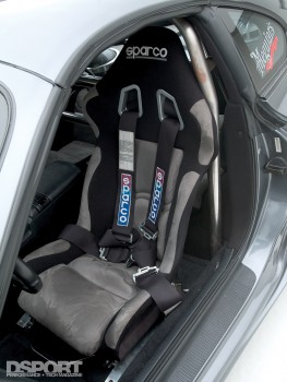Sparco seats in the Show and Go Toyota Supra