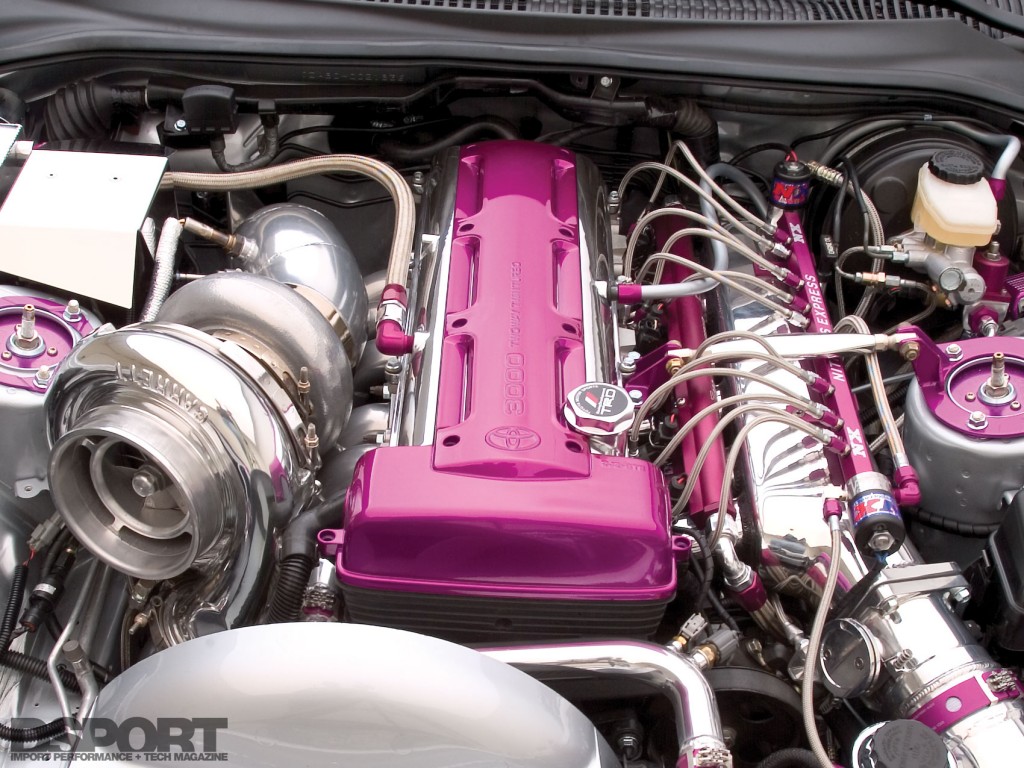 Really clean engine bay of the powerful Saad Supra