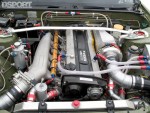 Engine in Jensen's RB25 Nissan 240SX