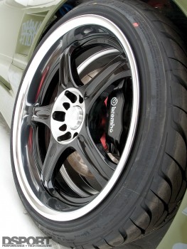 SSR wheels with Hankooks on Jensen's RB25 Nissan 240SX