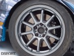 Wheel closeup for the Kazama S15 D1 drift car