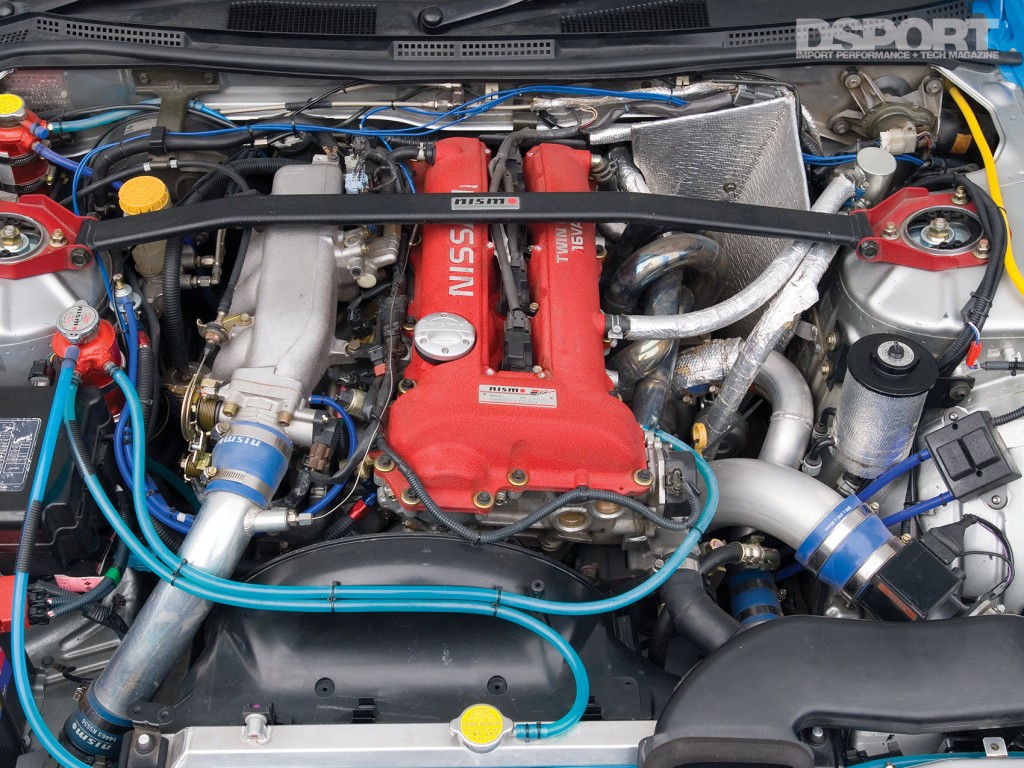 SR20 engine of the Kazama S15 D1 drift car