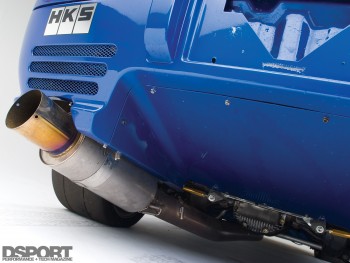 Exhaust on the XS engineering Nissan R32 GT-R