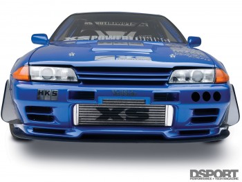 Front view of the XS engineering Nissan R32 GT-R