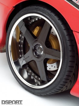 Veilside wheel on Tony's 9 second Supra