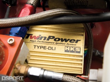 HKS ignition system on Tony's 9 second Supra
