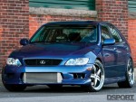 Front angle shot of the 1,036 WHP 2JZ Powered Lexus IS300