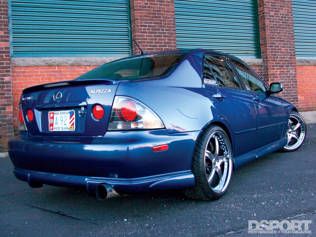 Rear shot of the 1,036 WHP 2JZ Powered Lexus IS300