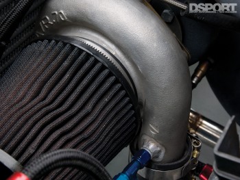 Turbo inside the D'Garage Honda Civic EK