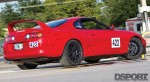 Rear shot of the 560WHP Track Carving Single Turbo Toyota Supra