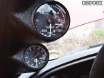 Greddy gauge in the 560WHP Track Carving Single Turbo Toyota Supra