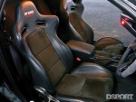 Robson custom seats inside theTop Secret R34 GT-R