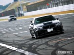 The Top Secret R34 GT-R on the straight away at Fuji Speedway in Japan