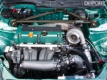 K24 engine in the Turbo Honda Civic CX