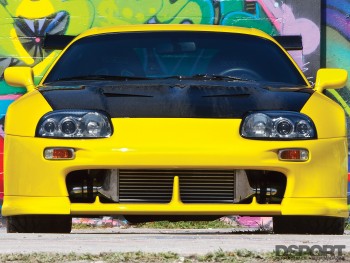 Front of the 1,067 whp Toyota Supra