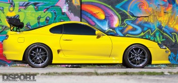 Side profile of the 1,067 whp Toyota Supra