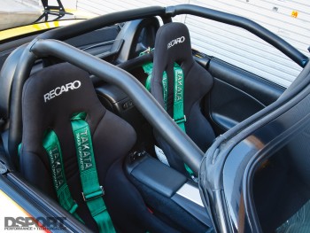 Recaro's inside the J's Racing Honda S2000