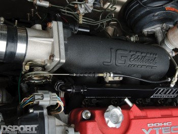 Intake manifold in the 715 whp Acura Integra