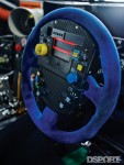 The steering wheel inside the WedsSport IS350