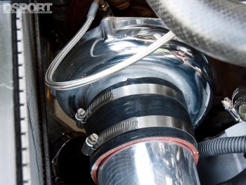GT850R turbo in the AMS Mitsubishi EVO VIII