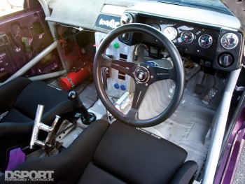 Interior of the SR-powered drift AE86
