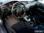 Interior of the Mitsubishi EVO IX with Voltex Racing Cyber kit
