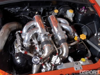 Intake manifold on engine