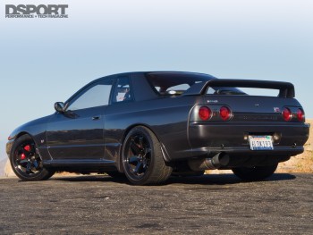 The rear view of Jerry Yang's R32 GT-R