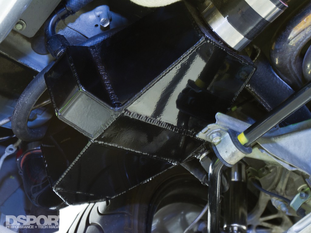 Intercooler set-up on the turbocharged Acura NSX