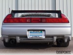 The rear of the turbocharged Acura NSX