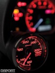Defi gauge in the 565 WHP Subaru STI