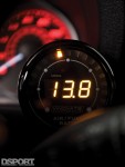 Innovate air/fuel gauge in the 565 WHP Subaru STI