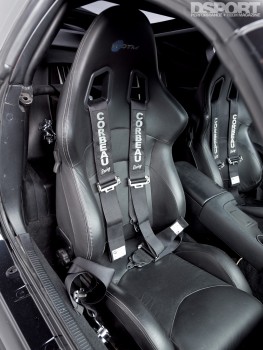 Sparco Monza seats in the TRD Toyota Supra
