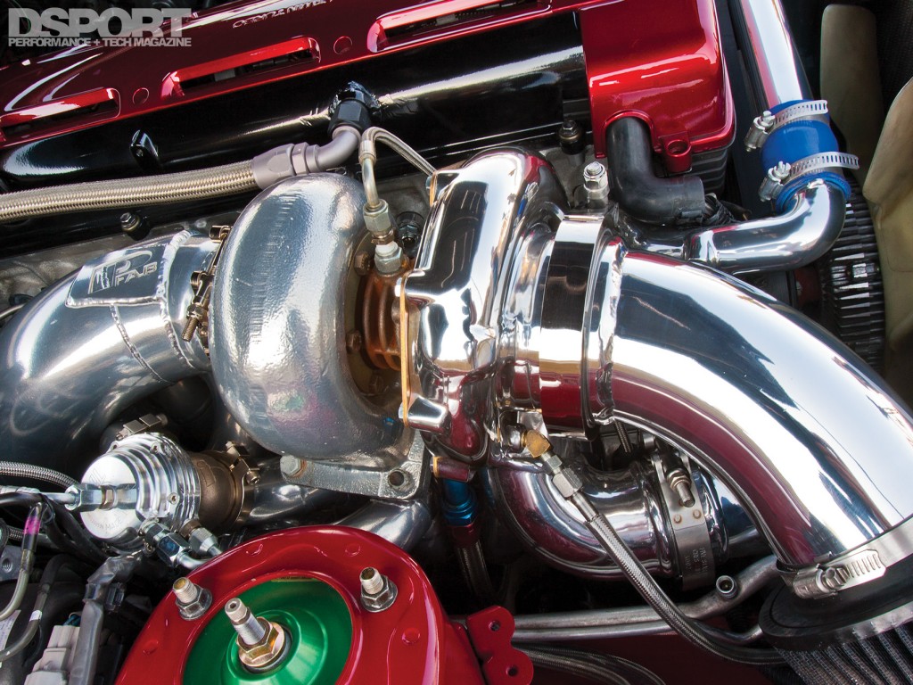 Precision turbo inside the 850 HP E85 Turbocharged Toyota Supra