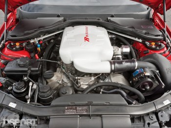 The engine bay of Ricky Kwan's BMW M3