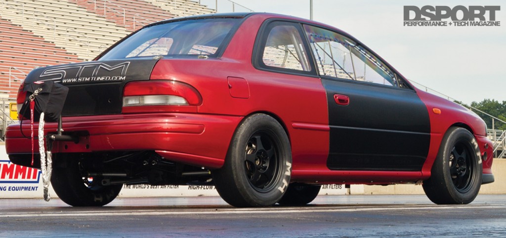 Rear of the Subaru Impreza RS