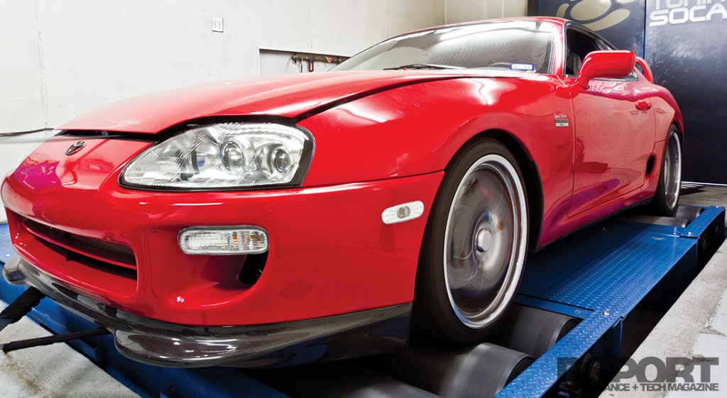 Supra on a Mustang Dyno