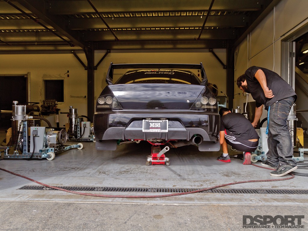 Testing EVO IX on a Rototest Dyno