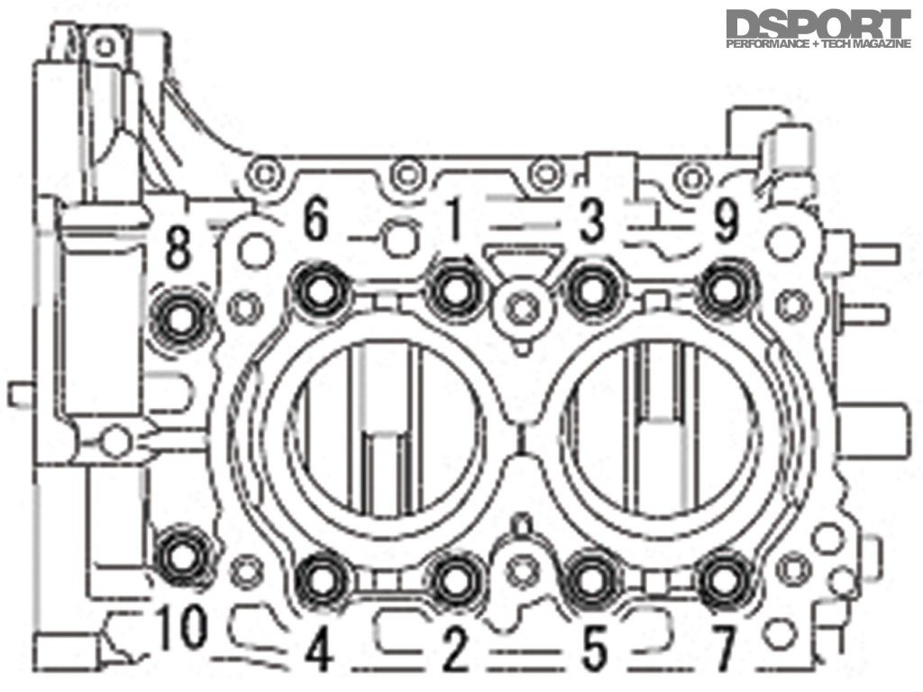 Crankcase torque specs for the FA20 engine