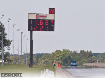 11.66 pass for Bruzewski's Mitsubishi EVO VIII