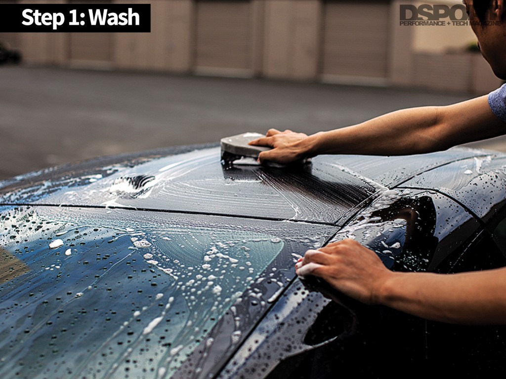 Washing a car the right way
