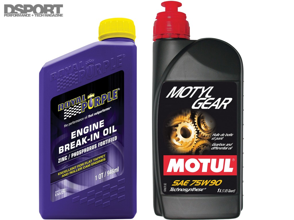 Royal Purple break in oil and Motul motyl gear