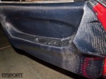 Carbon fiber door on the Widebody Mazda RX7