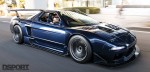 NSX driving on the streets