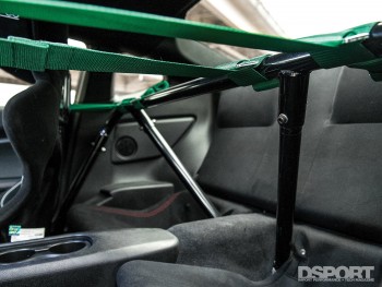 Back seat roll bars inside Leong's FR-S