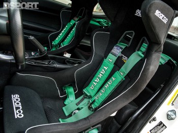 Front seat of Leong's FR-S